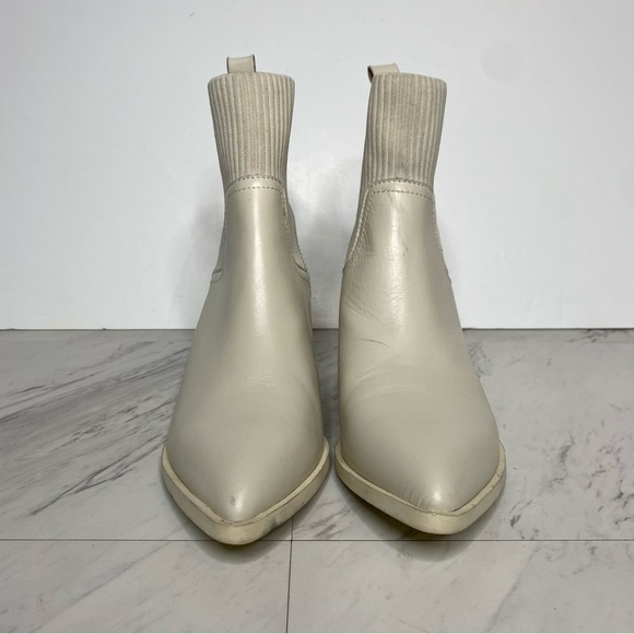 Steve Madden Abriel Pointy Toe Leather Heeled Bootie 8M - Picture 2 of 16